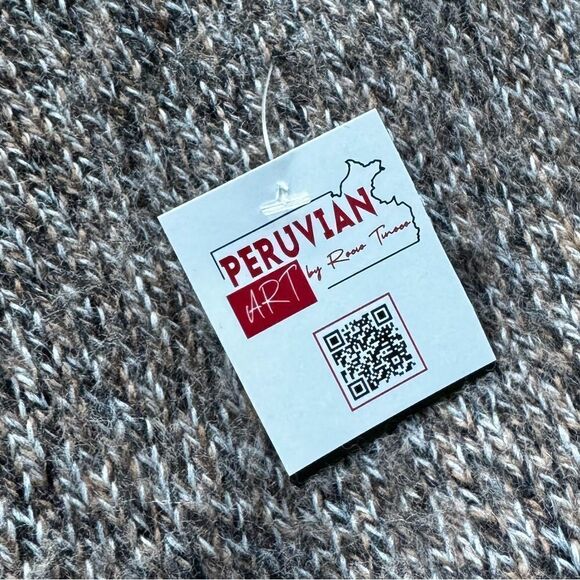 Peruvian Art Woman Poncho Cusquena Alpaca Wool Original from Peru NWT - Picture 4 of 4